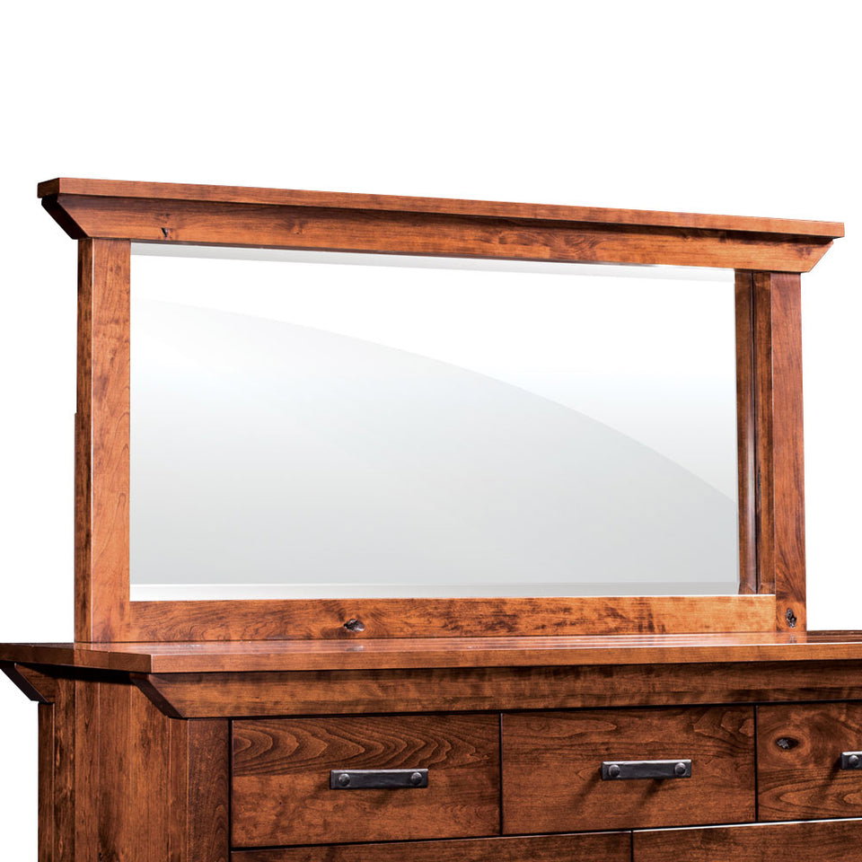 Simply Amish SMTRB-01A3 B&O Railroad Trestle Bridge Bureau Mirror, 67″