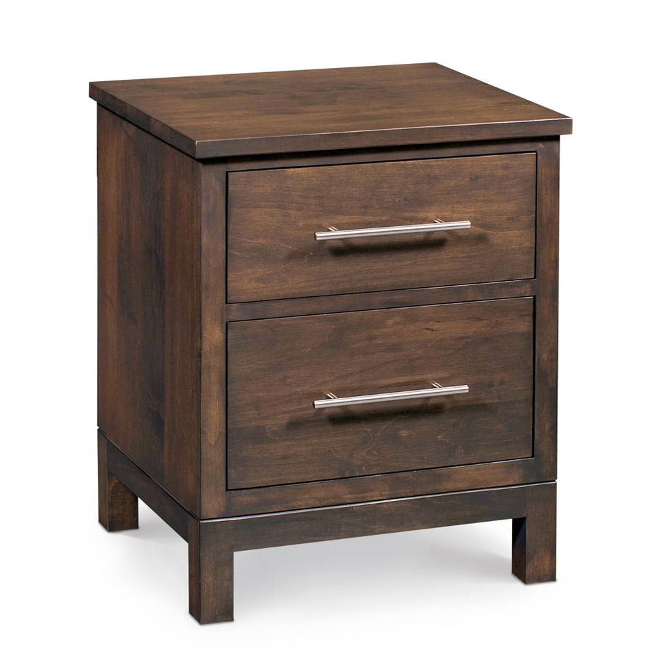 Simply Amish SNABR-02A1 Auburn Bay 2-Drawer Nightstand