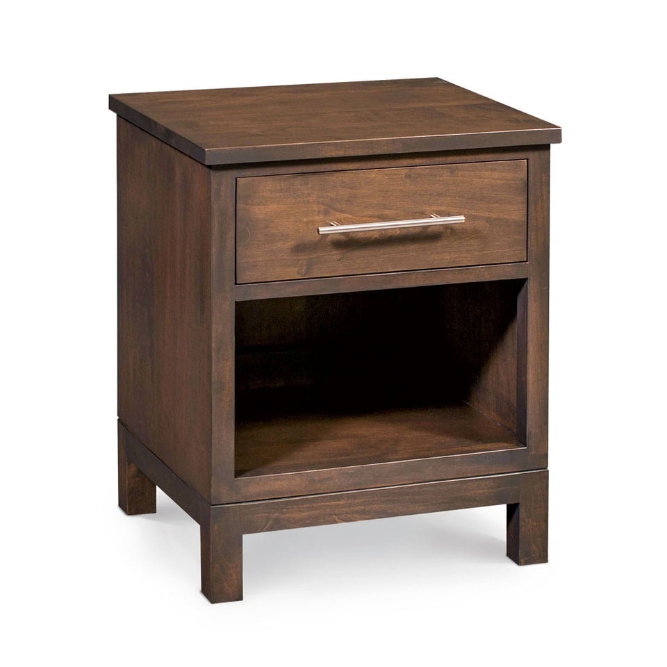 Simply Amish SNABR-09A1 Auburn Bay Nightstand with Opening