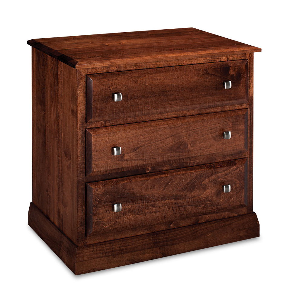 Simply Amish SNCBN-02C4 Colburn Nightstand with Drawers, Extra Wide
