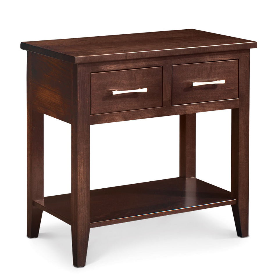 Simply Amish SNCRA-01B2 Crawford Nightstand Table, Extra Wide