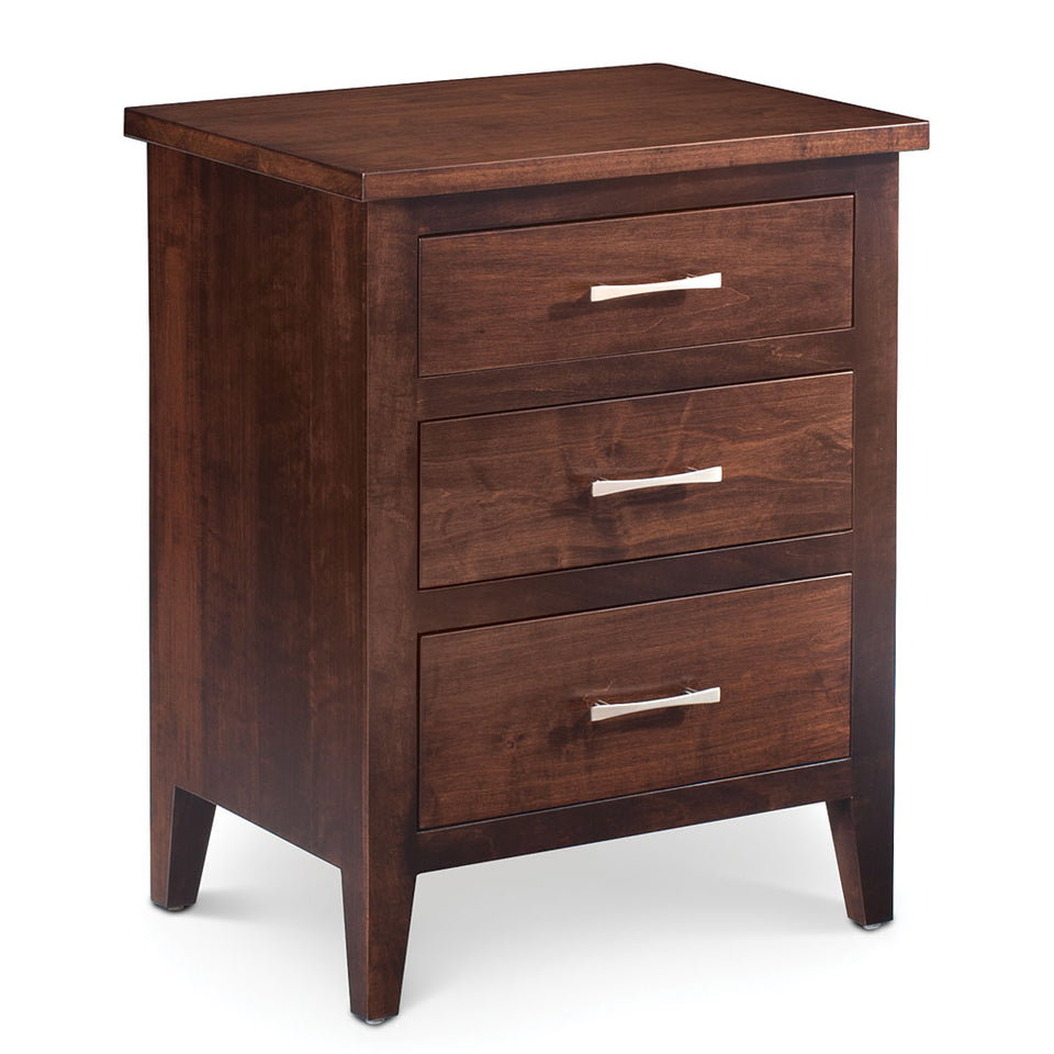 Simply Amish SNCRA-02C1 Crawford 3-Drawer Nightstand
