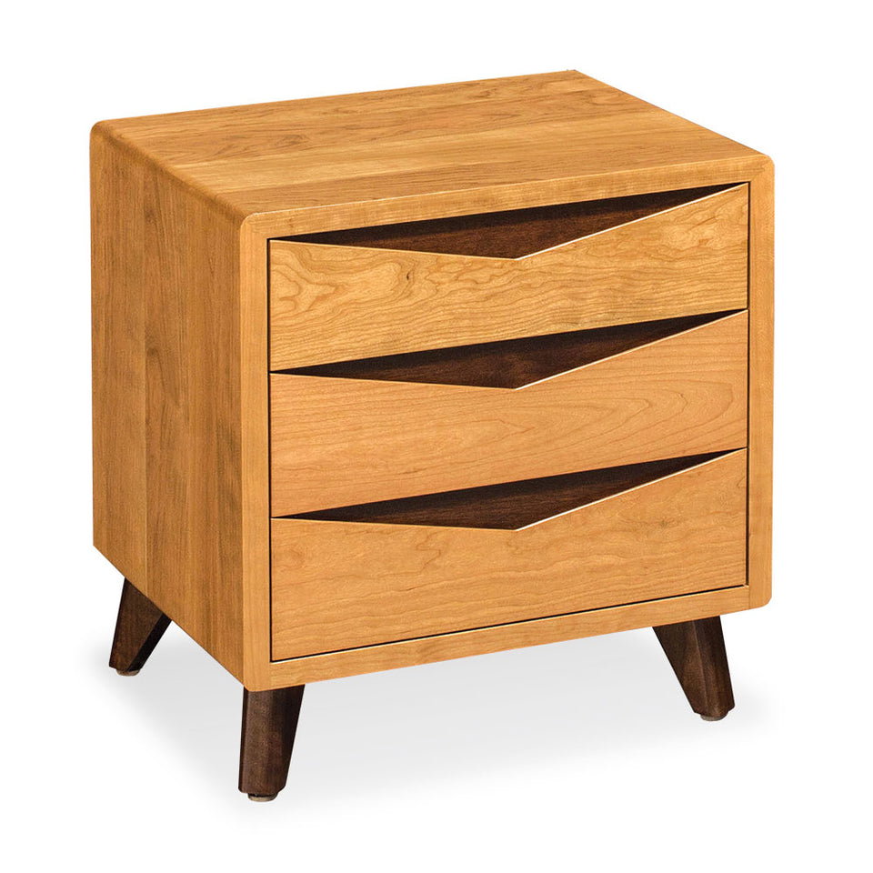 Simply Amish SNELR-02C1 Elroy 3-Drawer Nightstand