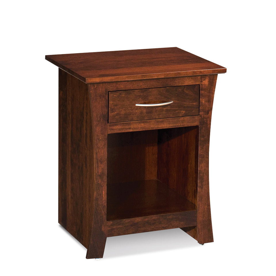Simply Amish SNGAR-04A1 Garrett Nightstand with Opening on Bottom