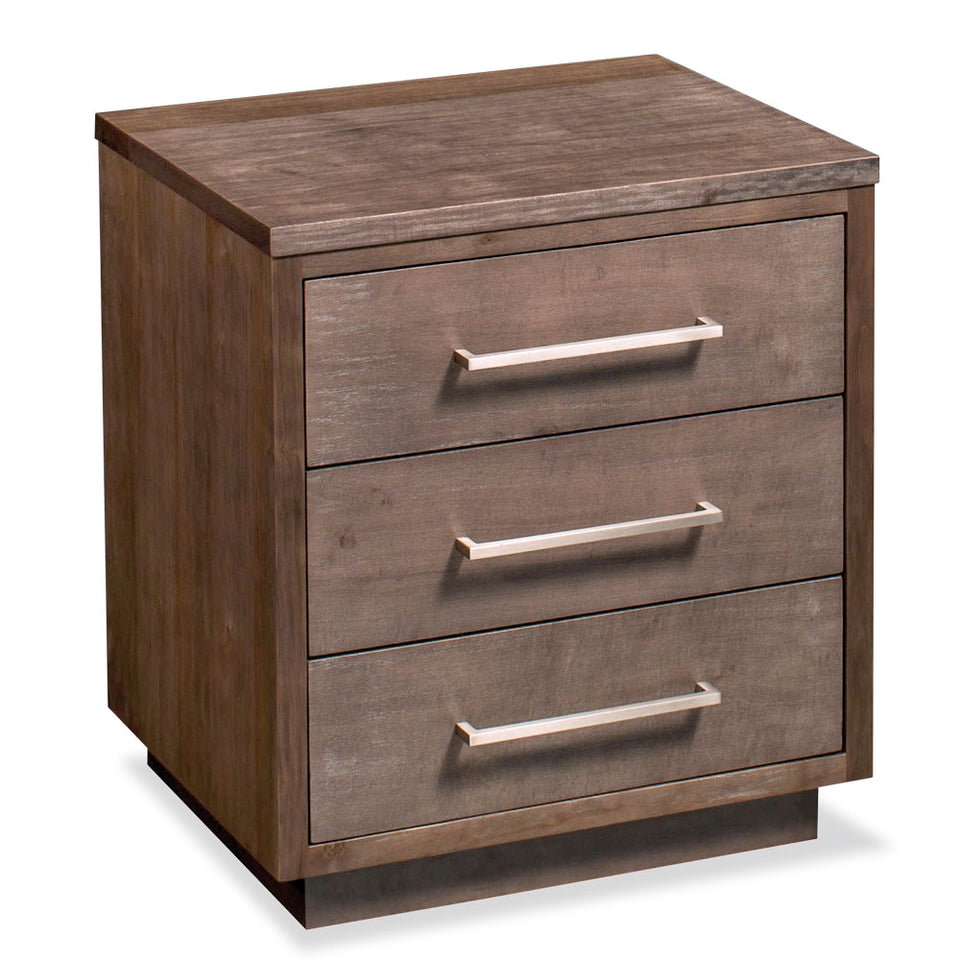 Simply Amish SNIRN-02C1 Ironwood 3-Drawer Nightstand