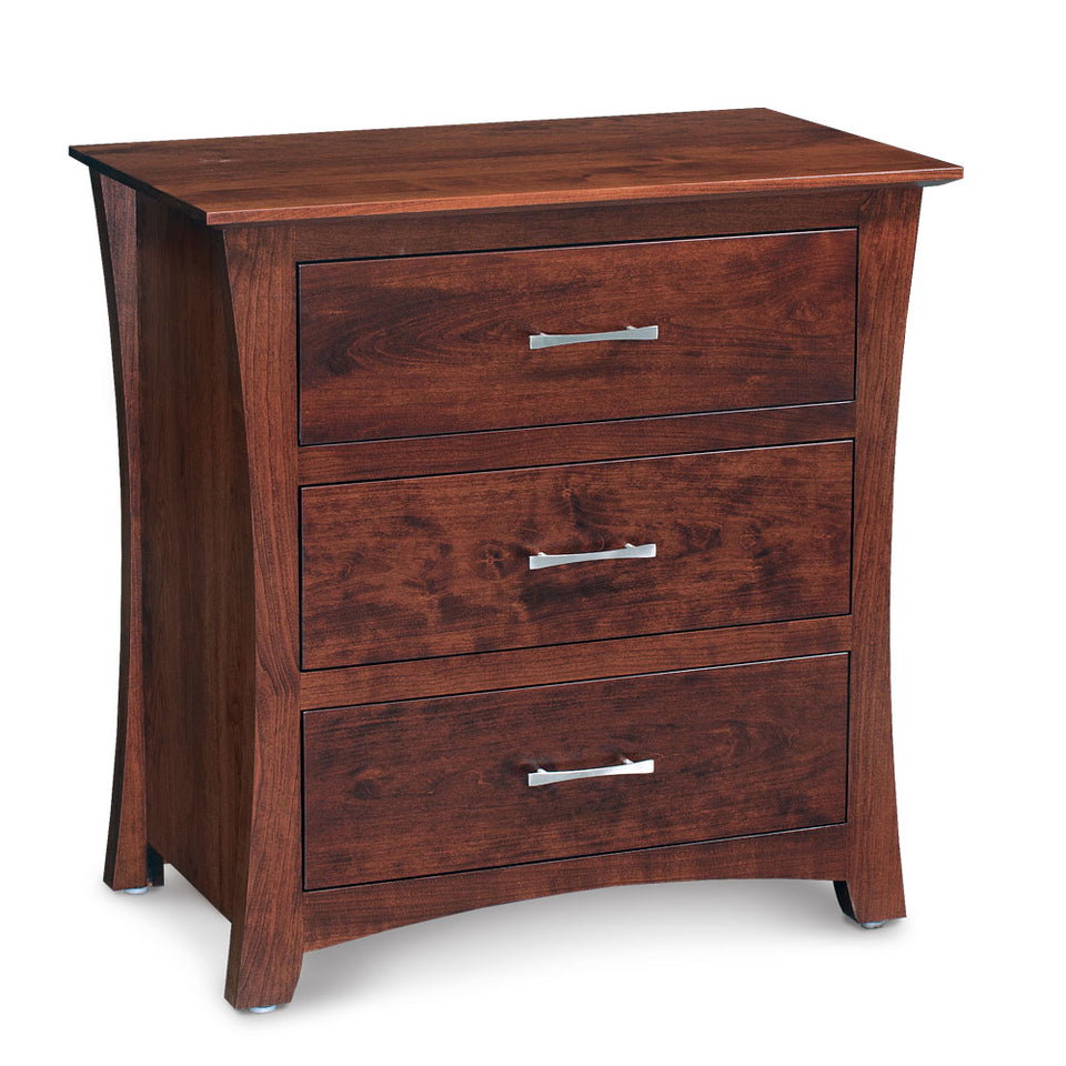 Simply Amish SNLFT-02C4 Loft Nightstand with Drawers, Extra Wide