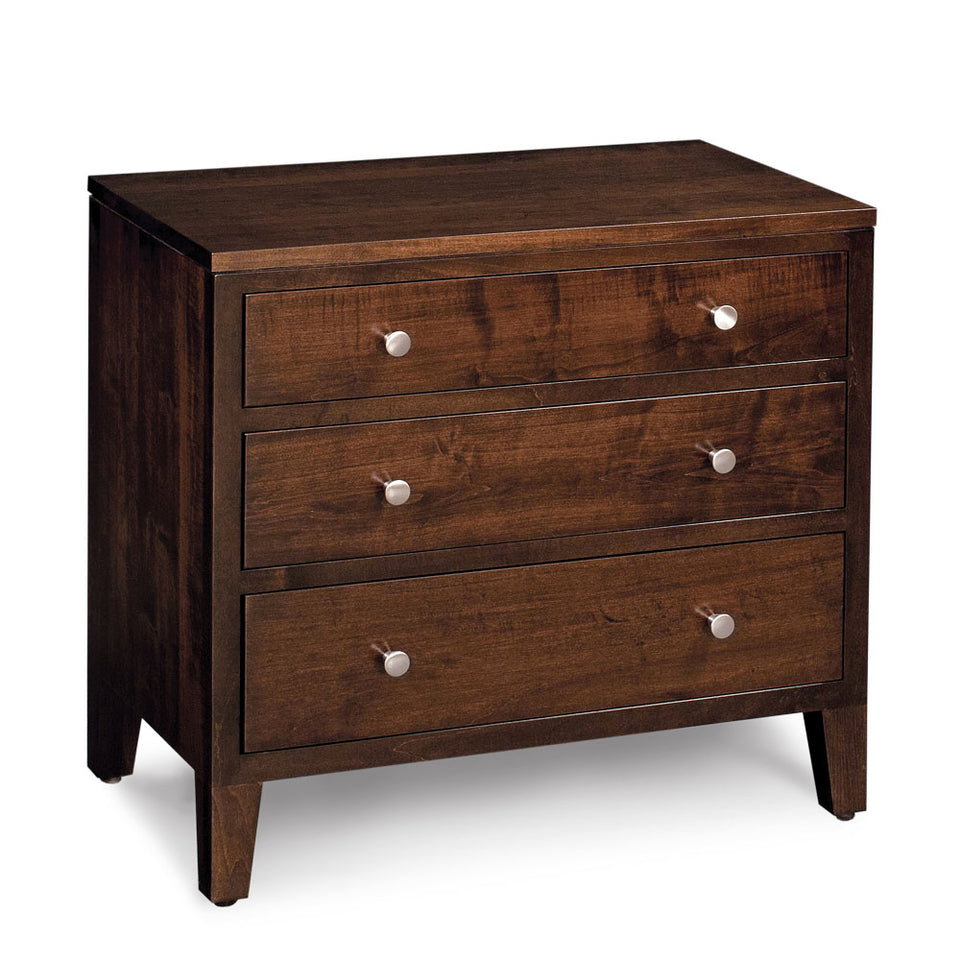 Simply Amish SNPAR-08C4 Parkdale 3-Drawer Nightstand, Extra Wide