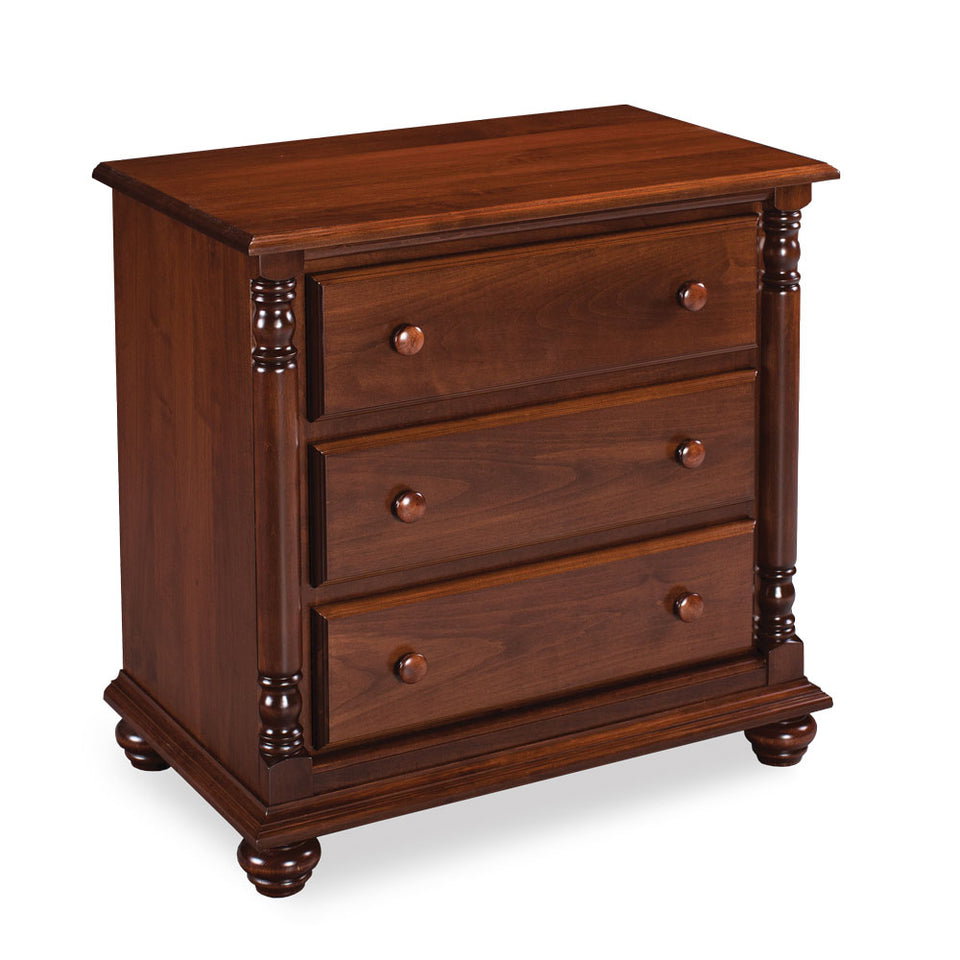 Simply Amish SNSAV-02C4 Savannah Nightstand with Drawers, Extra Wide