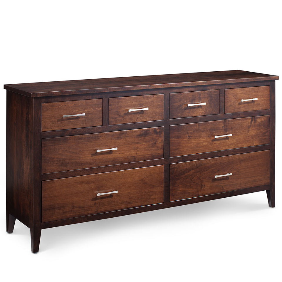 Simply Amish SSCRA-08H3 Crawford 8-Drawer Dresser, 72"w