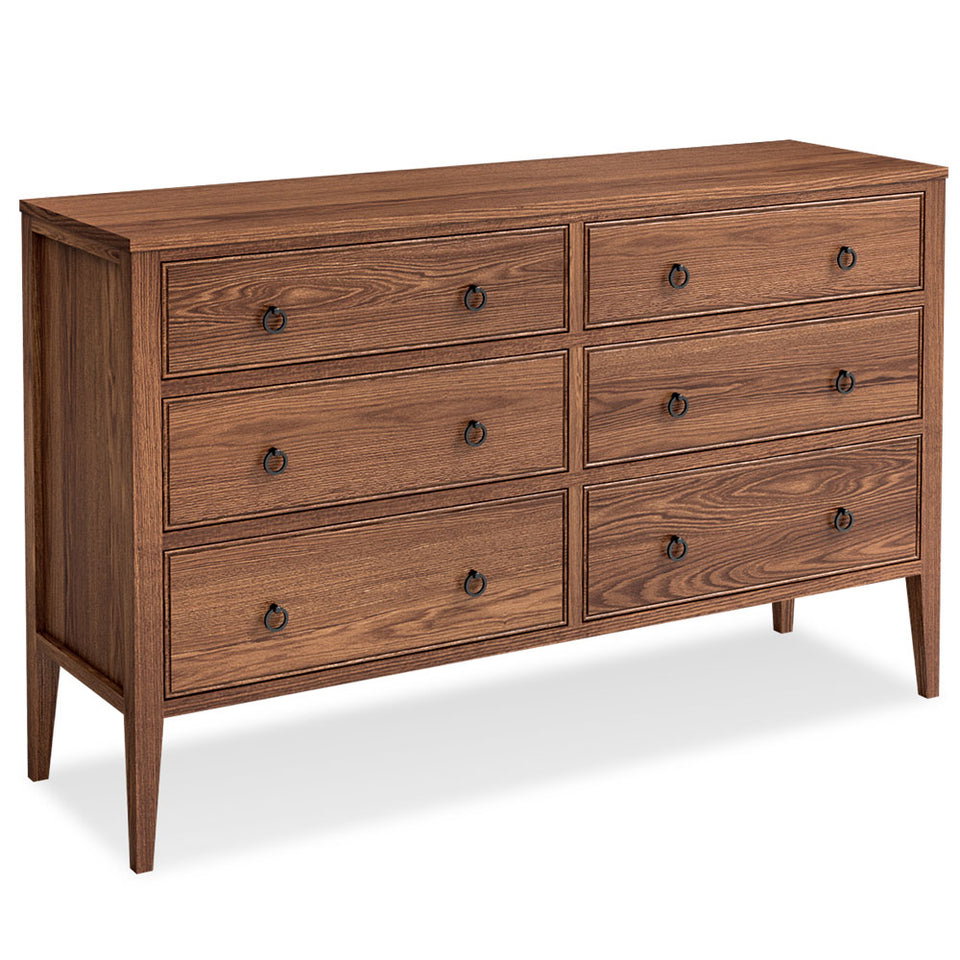 Simply Amish SSHAP-08F Hamptons 6-Drawer Dresser