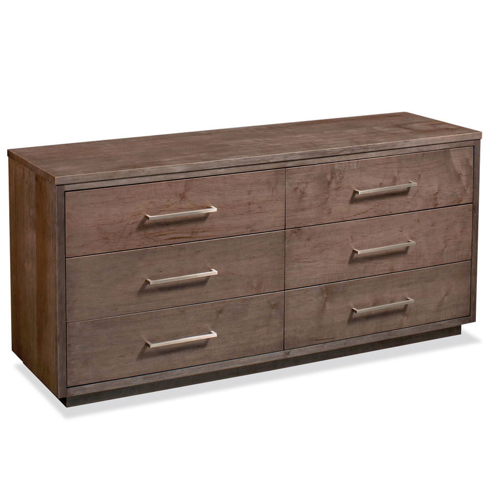 Simply Amish SSIRN-08F3 Ironwood 6-Drawer Dresser, 72.5″