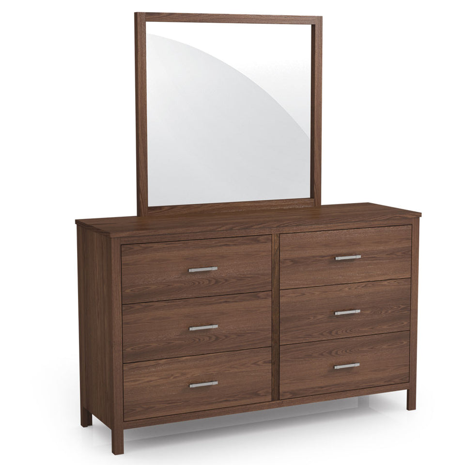Simply Amish SSSHE-08F2 Sheffield 6-Drawer Dresser