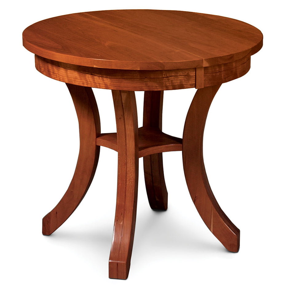 Simply Amish TVL24RE Loft II Round End Table
