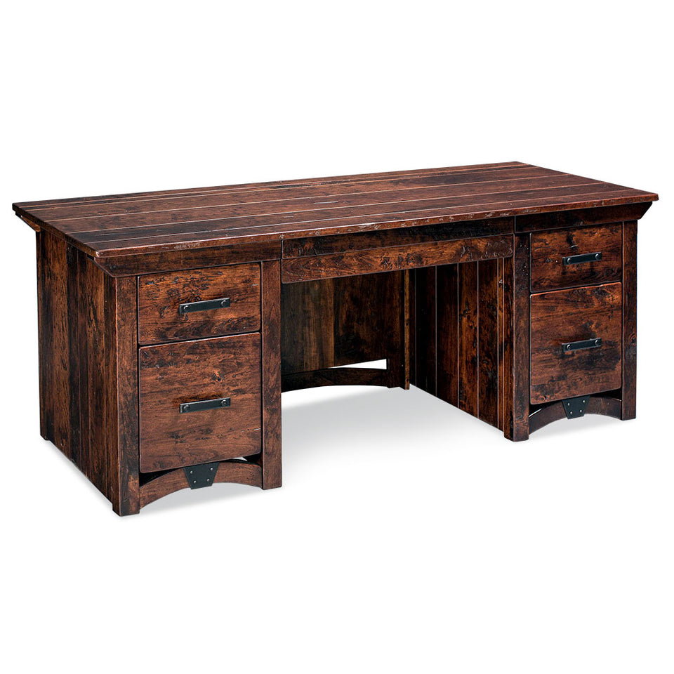 Simply Amish WDTRB-02A5 B&O Railroad Trestle Bridge Executive Desk Simply Amish WDTRB-02A5 B&O Railroad Trestle Bridge Executive Desk