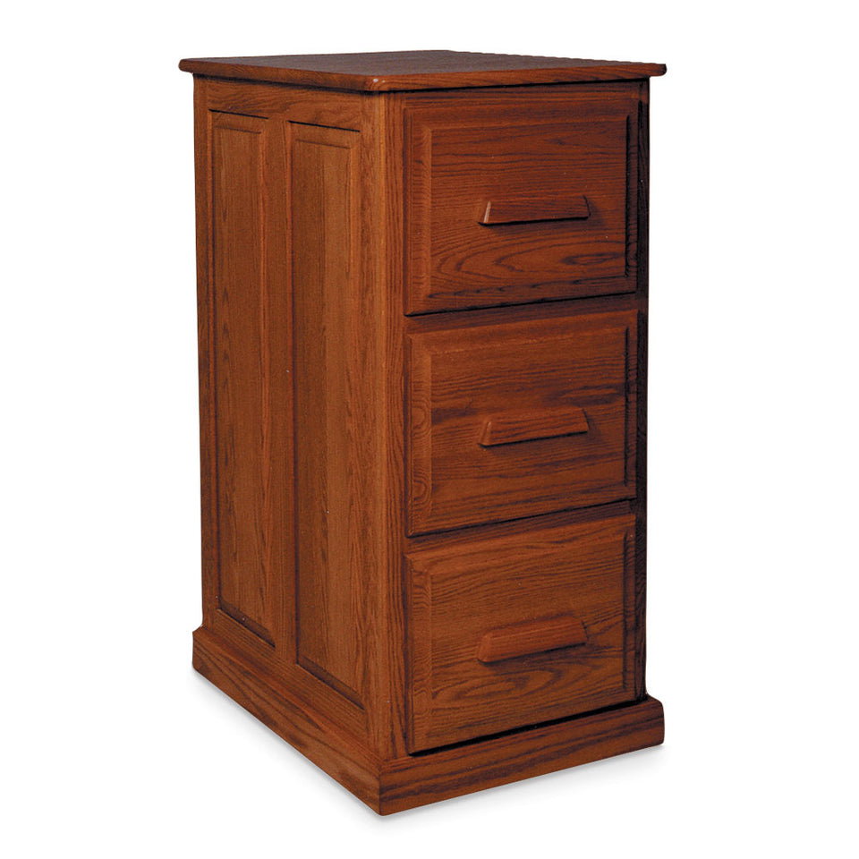 Simply Amish WSFC3D Classic 3-Drawer File Cabinet, Plain End