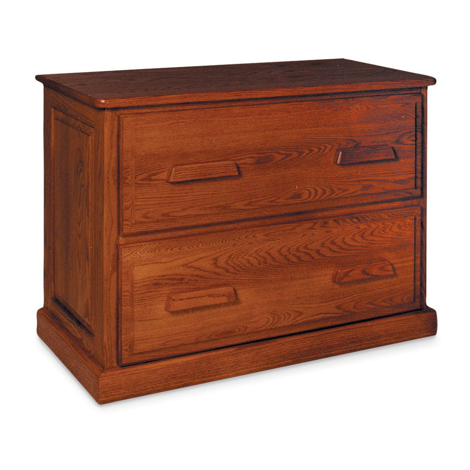 Simply Amish WSLFC2D Classic Lateral File Cabinet, Plain End