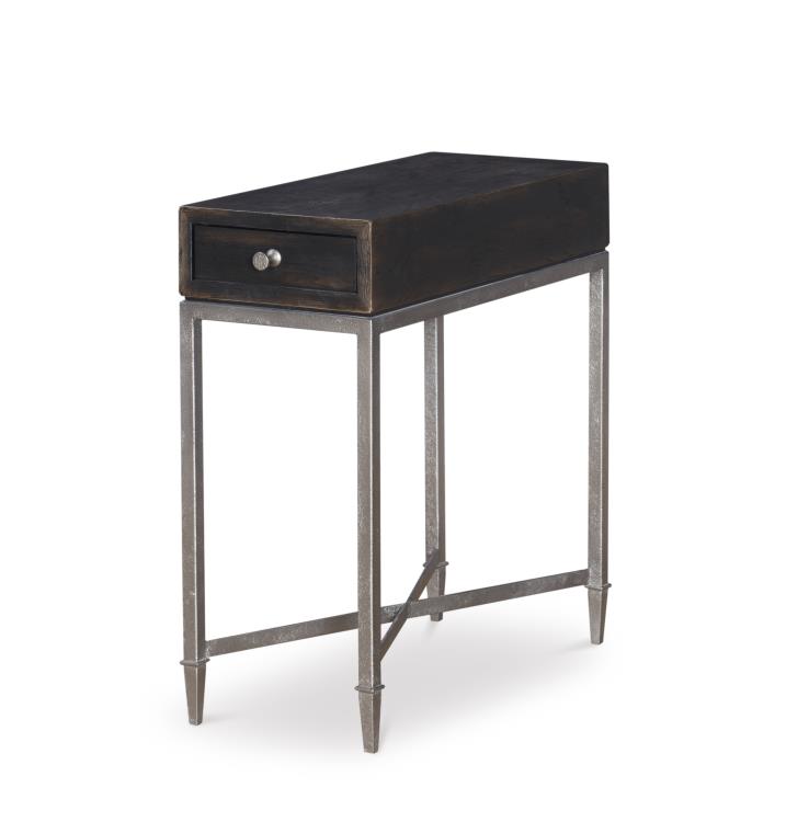 Century Furniture B2B-612 Charles Chairside Table Black Rustic Century Furniture B2B-612 Charles Chairside Table Black Rustic