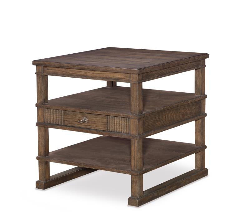 Century Furniture B2H-621 Andrew Side Table Brown Rustic