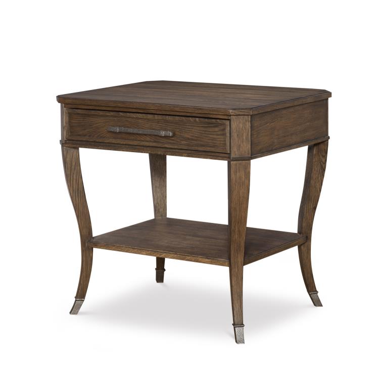 Century Furniture B2H-626 Benjamin Side Table Brown Rustic