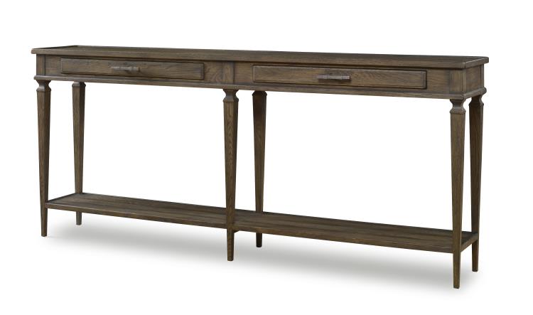 Century Furniture B2H-724 Aiden Console Table Brown Rustic