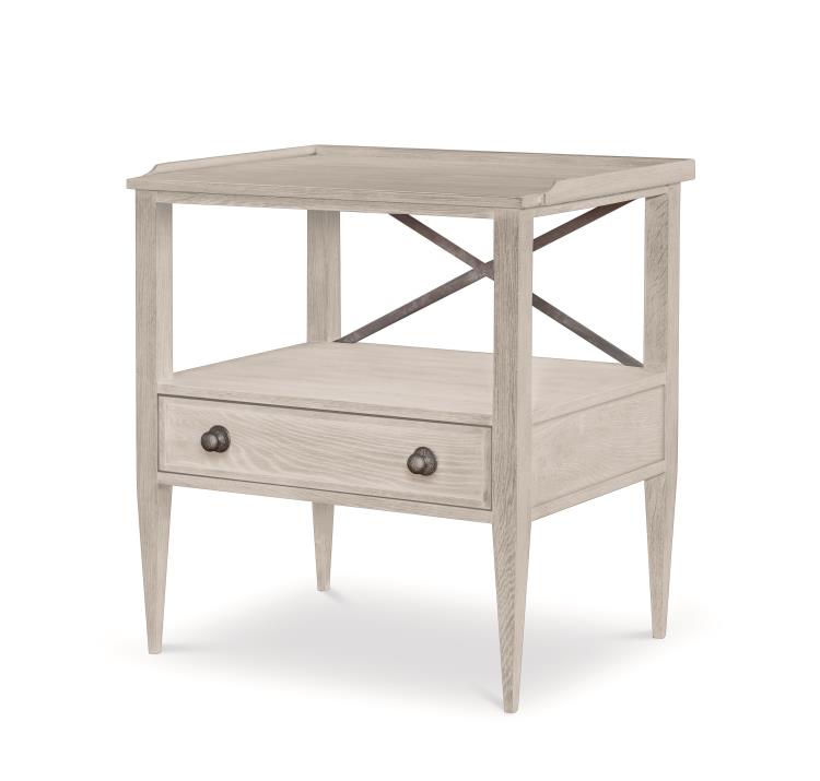 Century Furniture B2W-221 William Nightstand White Rustic