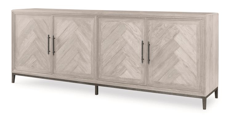 Century Furniture B2W-406 Blake Credenza White Rustic