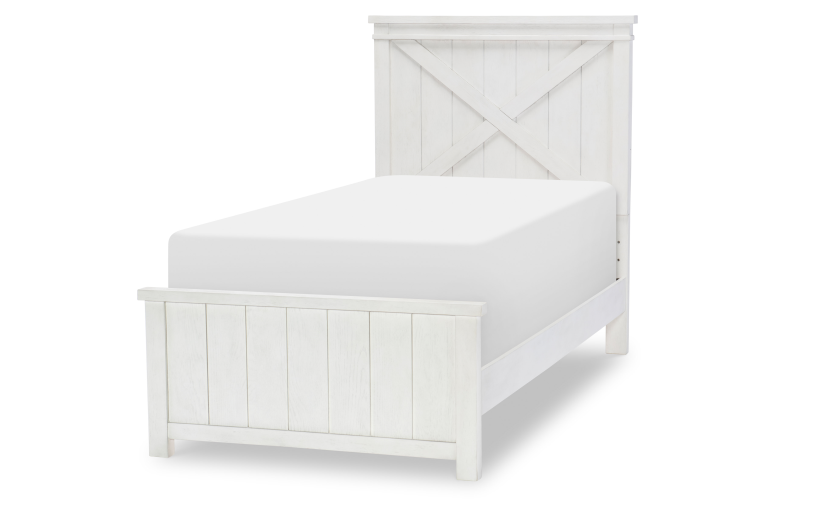 Legacy Classic Kids 1861-4103K Flatiron White Twin Panel Bed