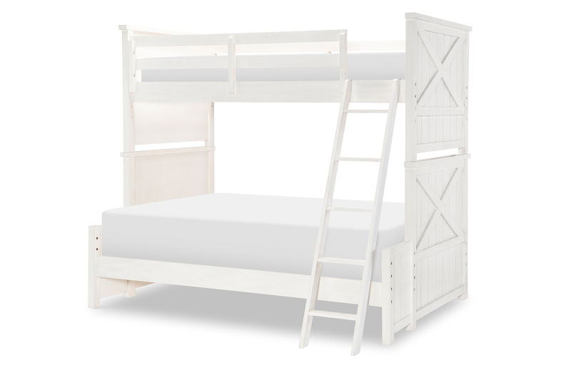 Legacy Classic Kids 1861-8140K Flatiron White Twin Over Full Bunk Bed