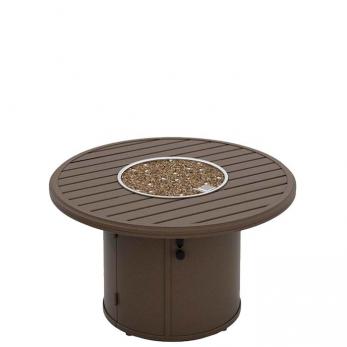 Tropitone Furniture 402342FPT-24 Banchetto 42″ Round Fire Pit, Built-In Ignitor with Timer