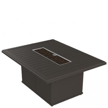 Tropitone Furniture 402367FPT-24 Banchetto 54" x 42" Rectangular Fire Pit, Built-In Ignitor with Timer Tropitone Furniture 402367FPT-24 Banchetto 54" x 42" Rectangular Fire Pit, Built-In Ignitor with Timer