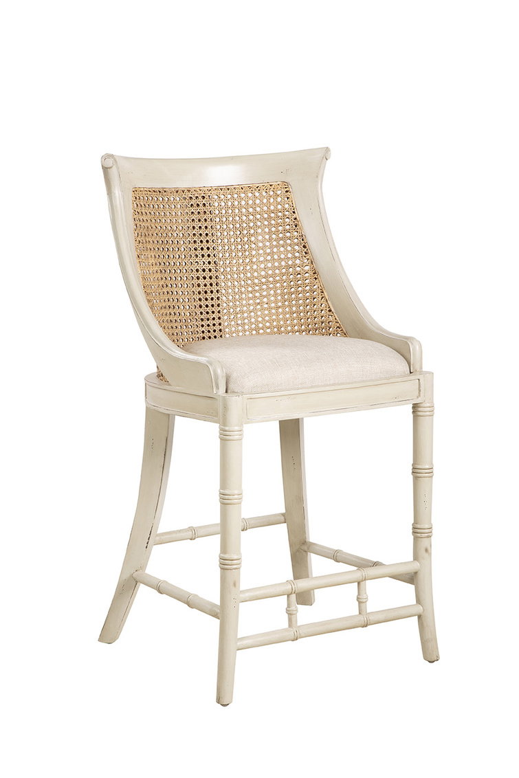 Furniture Classics 51856AC97 Cream Spoonback Counter Stool