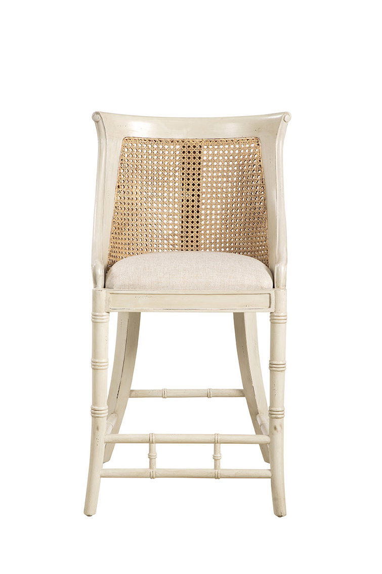 Furniture Classics 51856AC97 Cream Spoonback Counter Stool Furniture Classics 51856AC97 Cream Spoonback Counter Stool