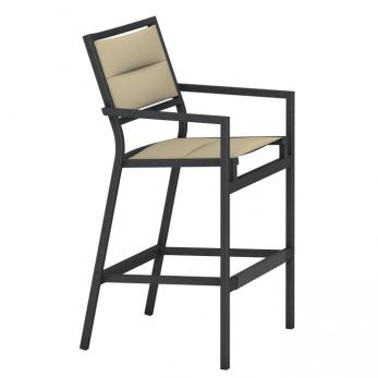 Tropitone Furniture 592326PS-30 Cabana Club Padded Sling Stationary Bar Stool Tropitone Furniture 592326PS-30 Cabana Club Padded Sling Stationary Bar Stool