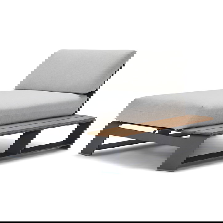 Woodard 7B0473N Gather RHF Chaise Unit with NexTeak Accent