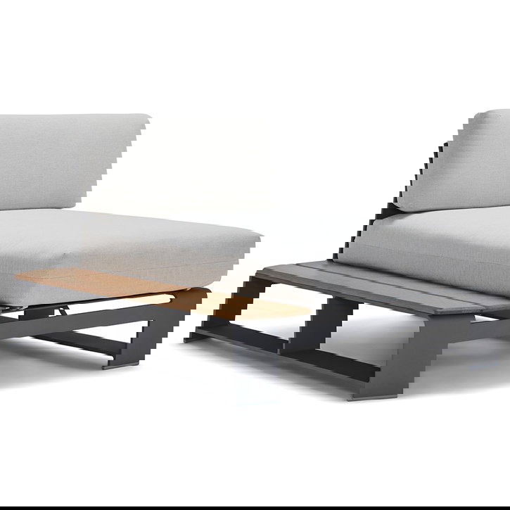 Woodard 7B0474N Gather LHF Chaise Unit with NexTeak Accent