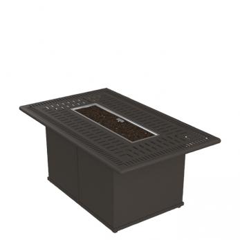 Tropitone 801753FPM-24 Spectrum 53″ x 32″ Rectangular Fire Pit, Manual Ignition