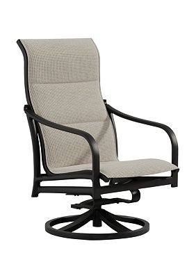 Tropitone Furniture 682170PS Andover Padded Sling High Back Swivel Rocker