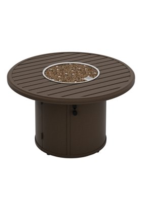 Tropitone Furniture 401642FPM Banchetto 42″ Round Fire Pit, Manual Ignition