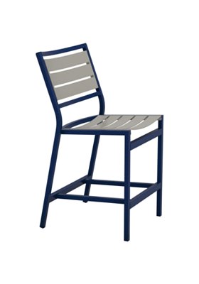 Tropitone Furniture 591429MS-25 Cabana Club Armless Aluminum Slat Counter Height Stool