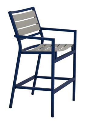 Tropitone Furniture 592326MS-30 Cabana Club Aluminum Slat Bar Stool Tropitone Furniture 592326MS-30 Cabana Club Aluminum Slat Bar Stool