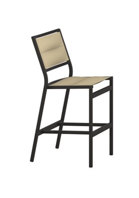 Tropitone Furniture 591429PS-28 Cabana Club Padded Sling Armless Stationary Bar Stool