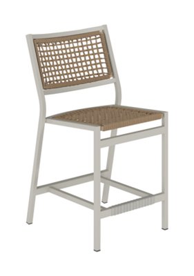 Tropitone Furniture 592429RP-28 Cabana Club Rope Seat 28″ Seat HT Armless Bar Stool
