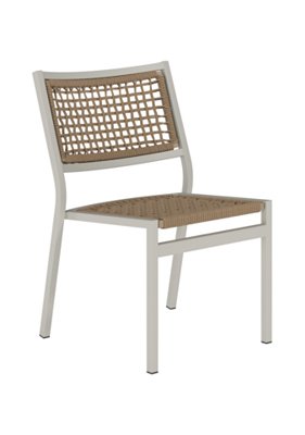 Tropitone Furniture 592428RP Cabana Club Rope Seat Stacking  Side Chair
