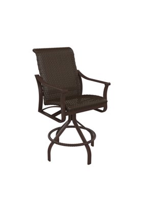 Tropitone 161527WS-28 Corsica Woven Swivel Bar Stool