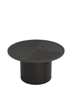 Tropitone Furniture 632142FPL-24 Crestwood 42" Round, 24" HT, Match Lit Fire Pit