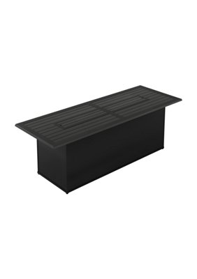 Tropitone 632175FPL-24 Crestwood 75″ x 27″ Rectangular, 24″ HT, Match Lit Fire Pit