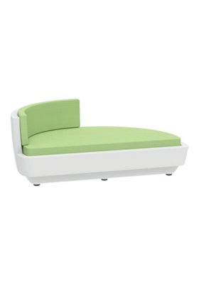 Tropitone 3A2110HC1B Curve Half Circle 1/4 Back Party Lounger