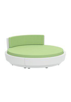 Tropitone 3A2110FC1B Curve Full Circle, 1/4 Back, Party Lounger