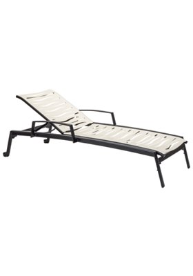 Tropitone Furniture 471433WWV Elance EZ SPAN Wave Segment Chaise Lounge