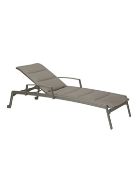 Tropitone Furniture 461433WPS Elance Padded Chaise Lounge with Arms & Wheels Tropitone Furniture 461433WPS Elance Padded Chaise Lounge with Arms & Wheels